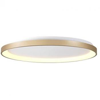Niseko Plafoniera LED dorata, 90x90 cm, luce calda, 6200 lumen
