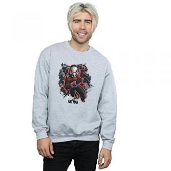 Marvel Men's Ant-Man Ants Running Sweatshirt, Large, Sport Grey