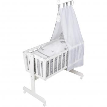 Roba Miffy Babybettchen Set mit Feststellfunktion und Liegefläche 40x90 cm