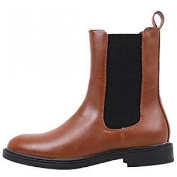 Krack Core Rolling Loud – Bota Plana Elegante, Marrón, 38