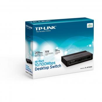 TL‑SF1016D Black 16‑Port Network Switch