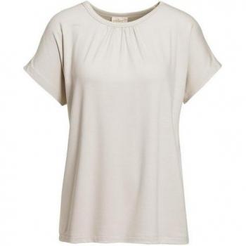 Goldner Fashion Kurzgröße T-Shirt, Glänzende Qualität, Beige, 22
