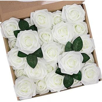 N&T NIETING Bridal Bouquet Roses (Ivory, 25pcs)