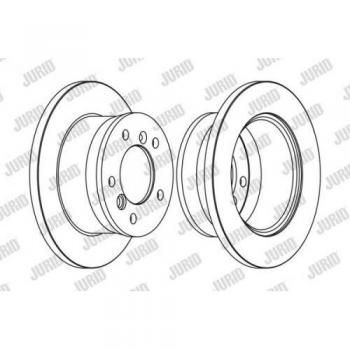 Disque de frein plein JURID 567761J pour LT 28-46 II Kastenwagen