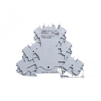 Wago 2002‑3203 : bloc de jonction 3 niveaux, ressort 5,20 mm