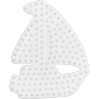 Plaque Hama Midi Voilier Blanche 7x9cm pour Perles à Repasser