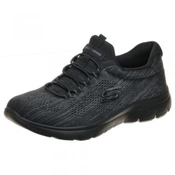 Skechers Fun Flair Femmes Noir – Chaussure Plate avec Lacets
