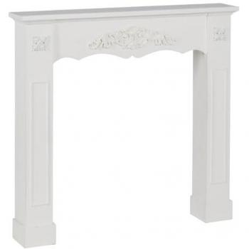 Ventana Frontal de Chimenea: Madera de Abeto sobre MDF – 105 × 17 × 103 cm
