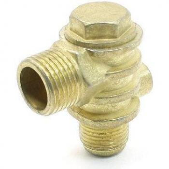 Gold Tone 1 Vrouwelijke 2 Draad Terugslagklep voor Luchtcompressor