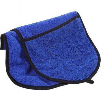 Microfiber Dog Bath Towel with Pocket for Small and Medium Animals