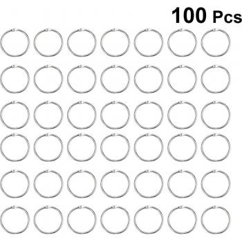 100Pcs DIY Connective Rings (Inner Diameter 25mm, Outer Diameter 30mm)