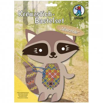 Ludwig Bähr Waschbär Kreuzstich-Bastelset