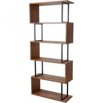 Étagère Dohna en Chêne Sauvage – 183×80 cm, structure 3D, 5 étages