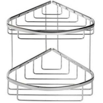 Corbeille géométrique double en chrome – Geesa Basket