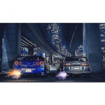 Impression murale Gtr R34 vs Supra