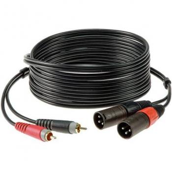 Klotz Bretelle 2m – Câble RCA et XLR (2x)