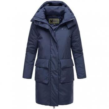 Marikoo Damen Kurzmantel Nanami mit Kapuze und Magnetverschluss