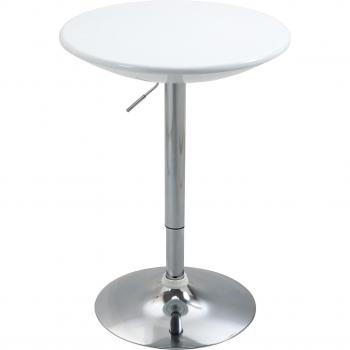 HOMCOM Swivel Bar Table with Silver Steel Leg