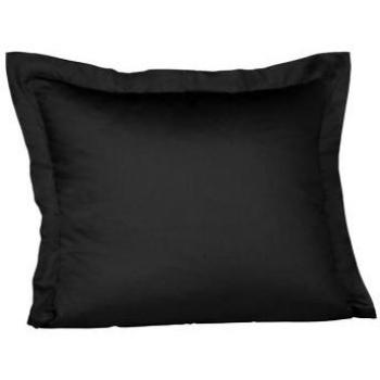 Oreiller Satin Noir – Taie de 35 × 40 cm, 100 % coton