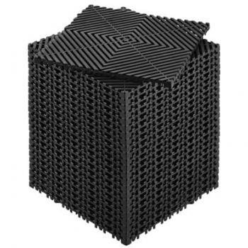 Tapis Dalle Drainage Noir – VEVOR – 24 pièces – 310 × 310 mm