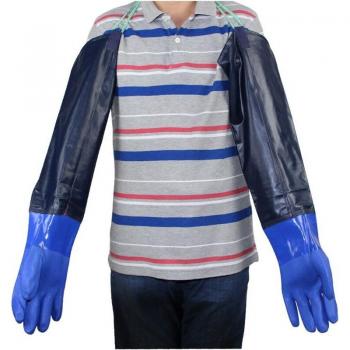 Widened Mouth Industrial Cleaning Gloves with Hanging Buckle