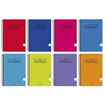 Libreta Papyrus 01-UNICLASIC Cuarto, 80 Hojas, Colores Surtidos