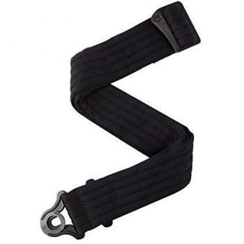 D'Addario Auto Lock Gitarrengurt gepolstert Schwarz mit Streifen