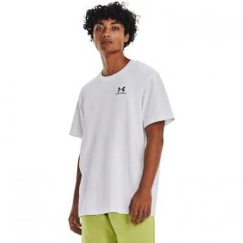 UA Heavyweight Embroidered Short Sleeve T‑Shirt – 3XL (White)