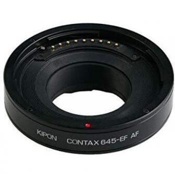 Kipon Adapter für Contax 645 auf Canon EF, Objektivadapter, Schwarz, Silber