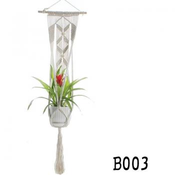Macramé para Jardín: Cesta de Algodón