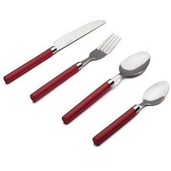Sabichi Red Handle Cutlery Set