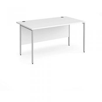 Office Desk Contract 25 with Silver H-Frame 1400mm