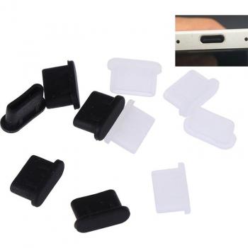 5 uds tapas de polvo para cargador USB Tipo-C