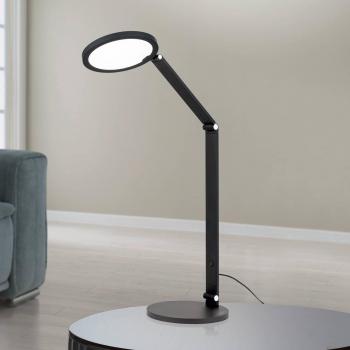 Lampada da tavolo Fati, LED, nera, 60 cm, alluminio, dimmer