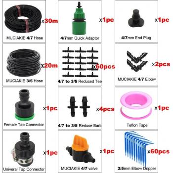 MUCIAKIE 10-50M 4/7 to 3/5MM Drip Kit