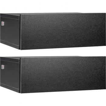 Mesitas de Noche Flotantes con 1 Cajón Diseño Montado en la Pared Estilo Moderno 40x30x15 cm Negro
