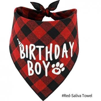 Scottish Style Pet Birthday Kerchief and Hat Set