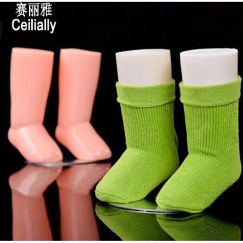 Maniquíes pies blancos de PE para bebés y niños, moldes de 9cm, 1 par