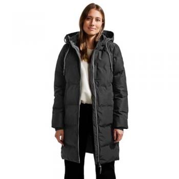 Winterjacke CECIL Damen schwarz XL mit 2-Wege Reißverschluss