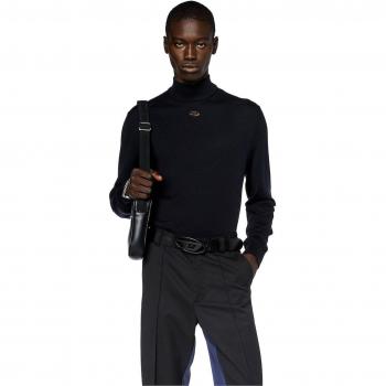 Diesel Black Sweatshirt Aw24 Mens Fashion, Size M