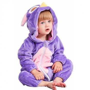 Coowy Owl 0-24 Month Flannel Onesie