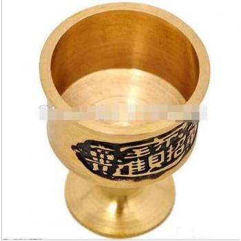 Kupferne Wasser Tasse mit Buddha Motiv