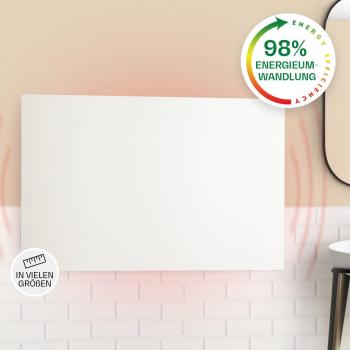 Radiateur infrarouge 580 W mural Klarstein Wonderwall Air Infinite 90x60 cm blanc