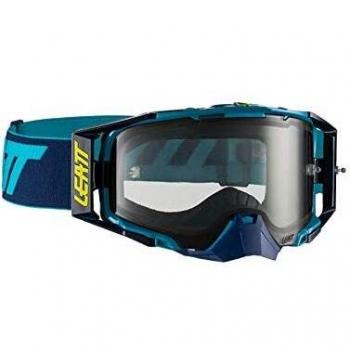 Maschera MotoCross One Size Leatt Blu/Grigio