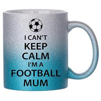 Classic Black “Football Mum” Mug – “I Can’t Keep Calm”