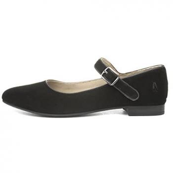 Melissa Strap Hush Puppies: scarpette nere in camoscio per donna