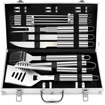 Pacchetto KEPEAK Barbecue 18 Elementi in Acciaio Inox