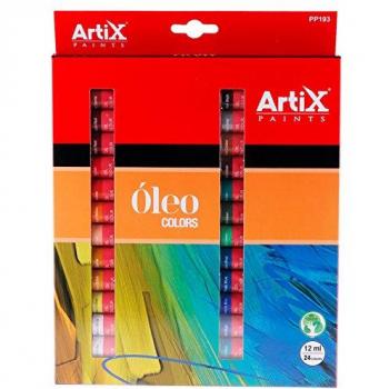 Pinturas para Artistas, 24 tubos de 12 ml, Secado Rápido