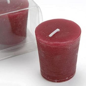 Lot de 4 bougies Votive rouge sangria