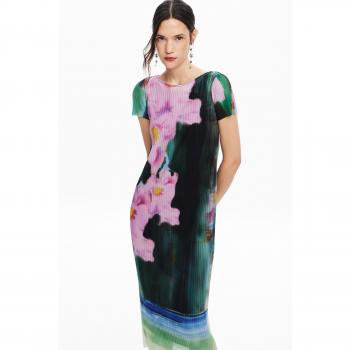 Vestido Desigual Garazi Midi Flores Pastel